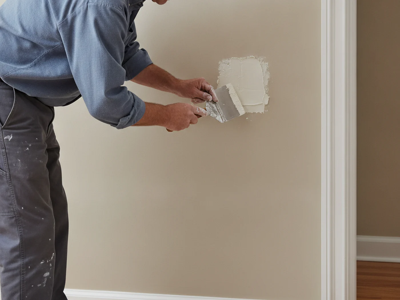 Hastings Nebraska handyman comparing a bundled drywall door trim and fixture repair list